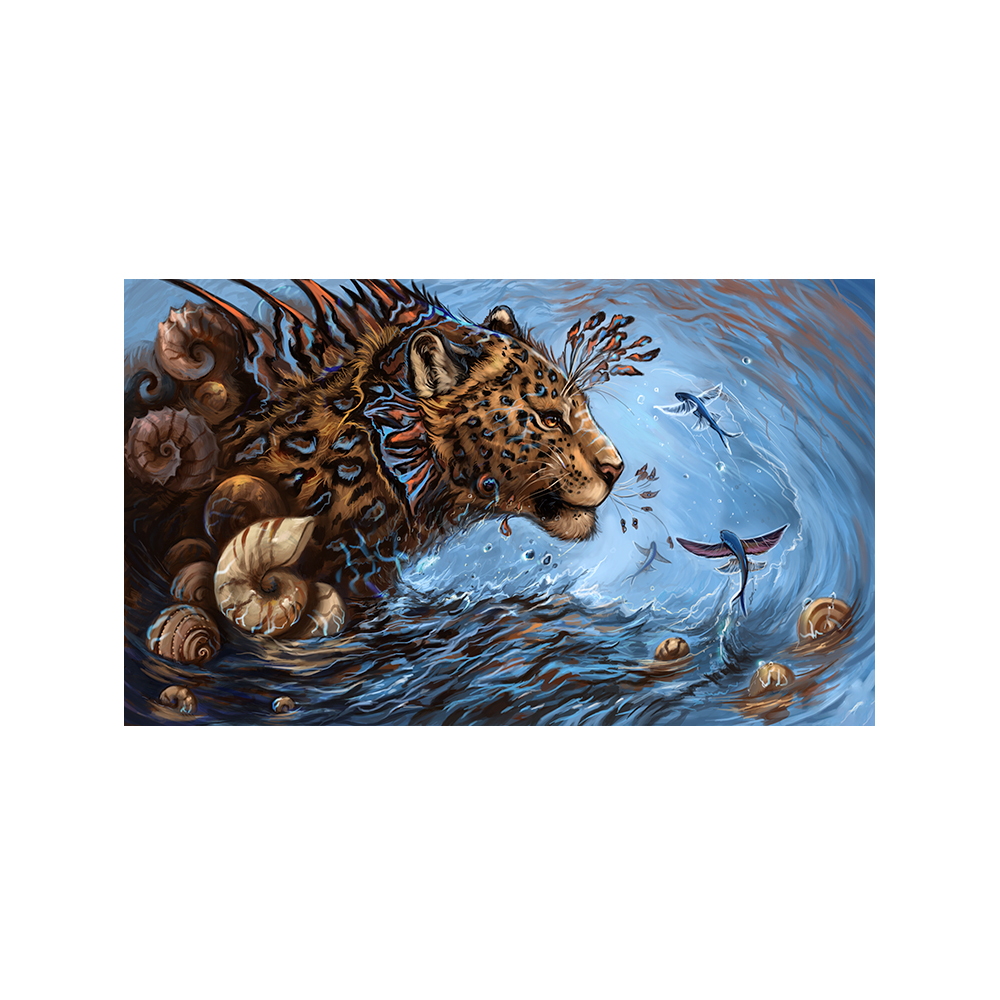 Sea Wave leopard Wooden Jigsaw Puzzle - aimpuzzle
