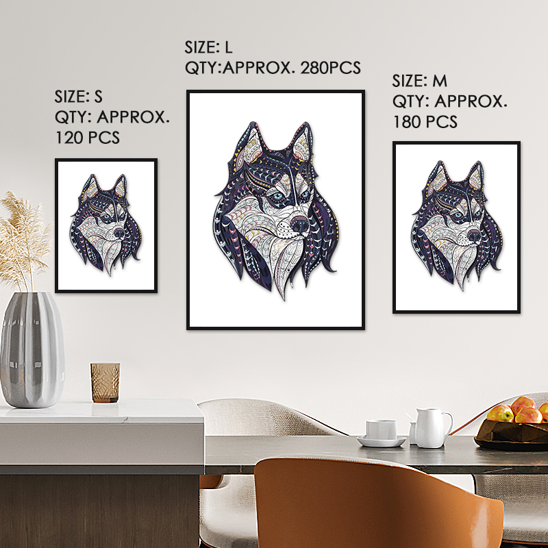 Husky Wooden Jigsaw Puzzle - aimpuzzle
