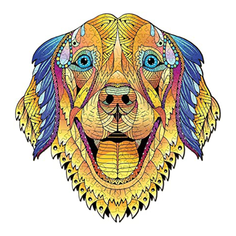 Golden Retriever Wooden Jigsaw Puzzle - aimpuzzle