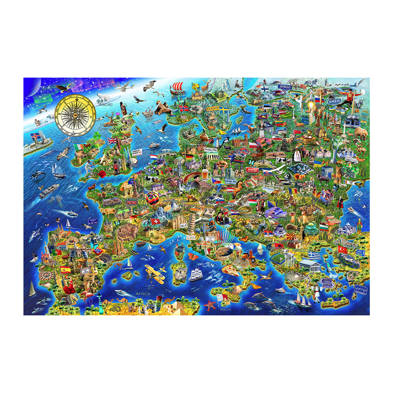 World Landmarks Wooden Jigsaw Puzzle - aimpuzzle
