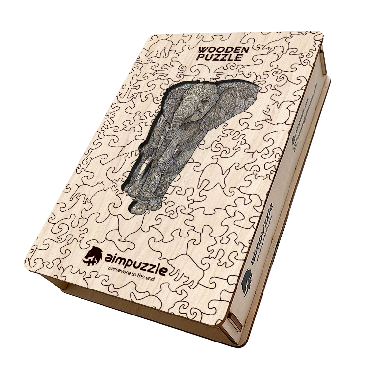 Elephant Wooden Jigsaw Puzzle - aimpuzzle