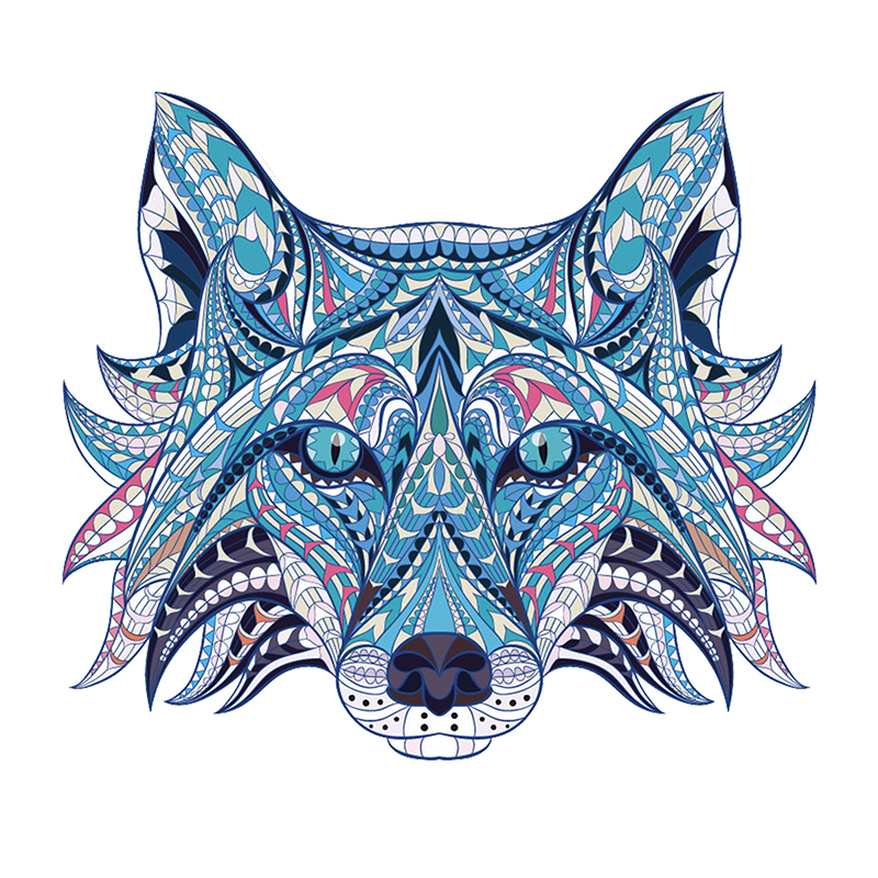 Blue Fox Wooden Jigsaw Puzzle - aimpuzzle