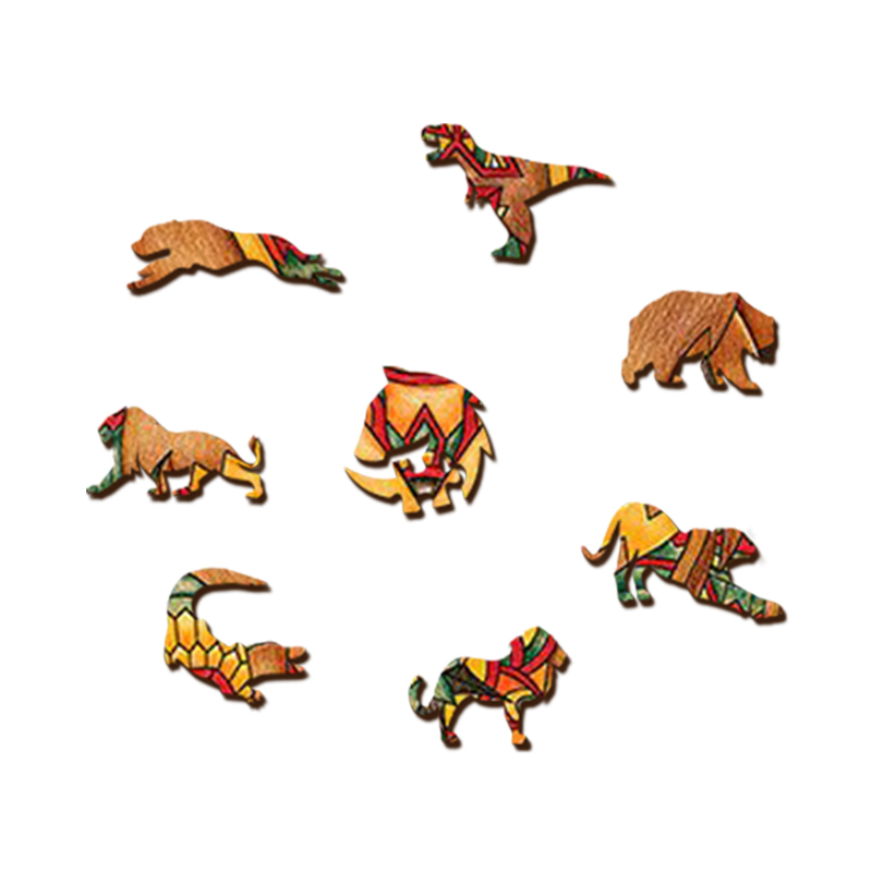 Lion Wooden Jigsaw Puzzle - aimpuzzle