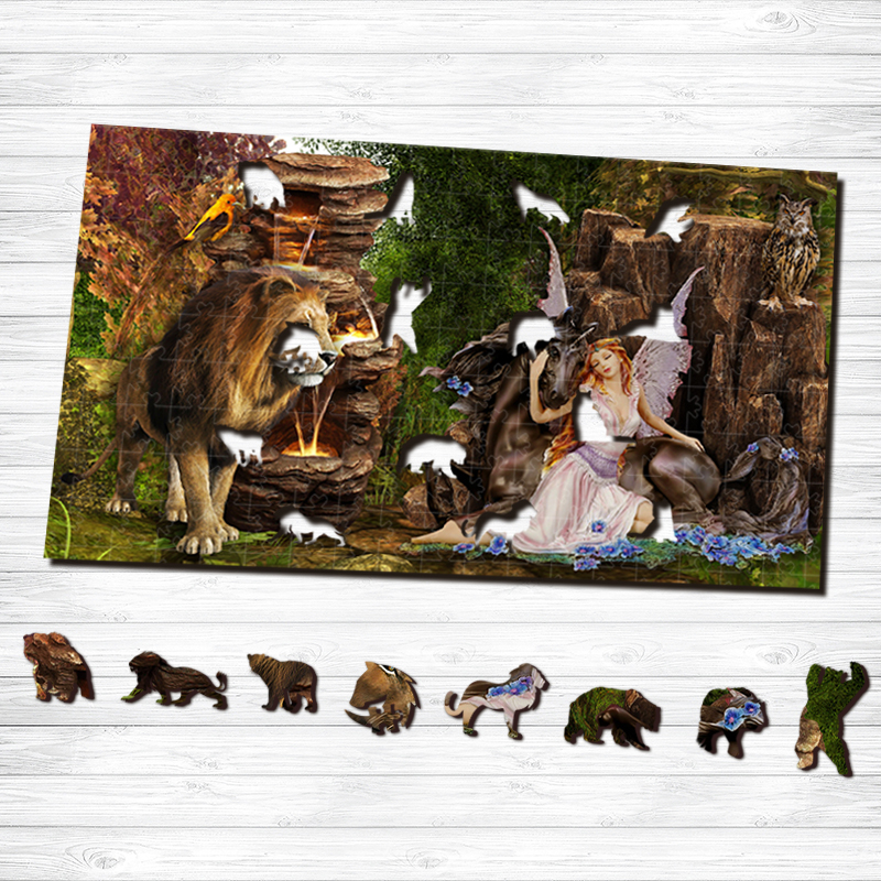 Beauty and the Beast Wooden Jigsaw Puzzle - aimpuzzle