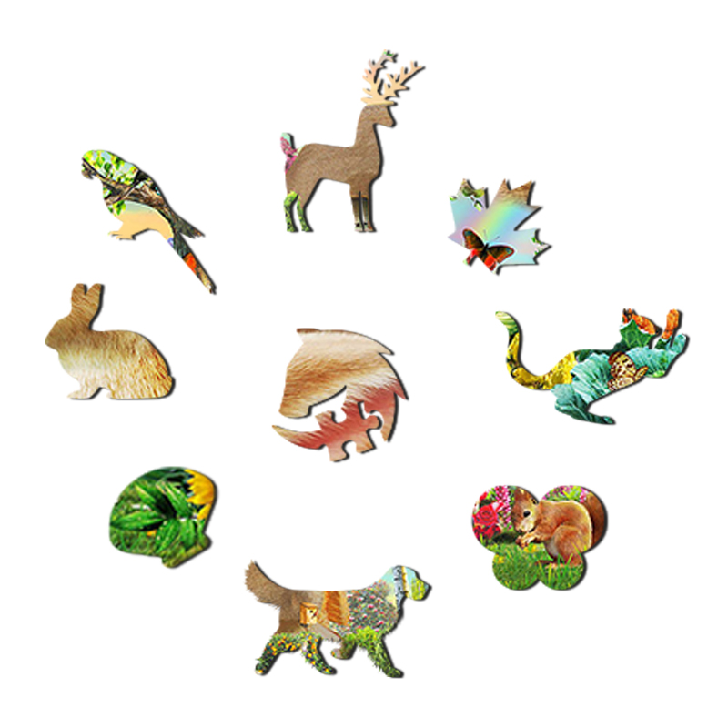 Rabbit House Wooden Jigsaw Puzzle - aimpuzzle