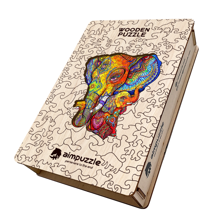 Elephant Wooden Jigsaw Puzzle - aimpuzzle