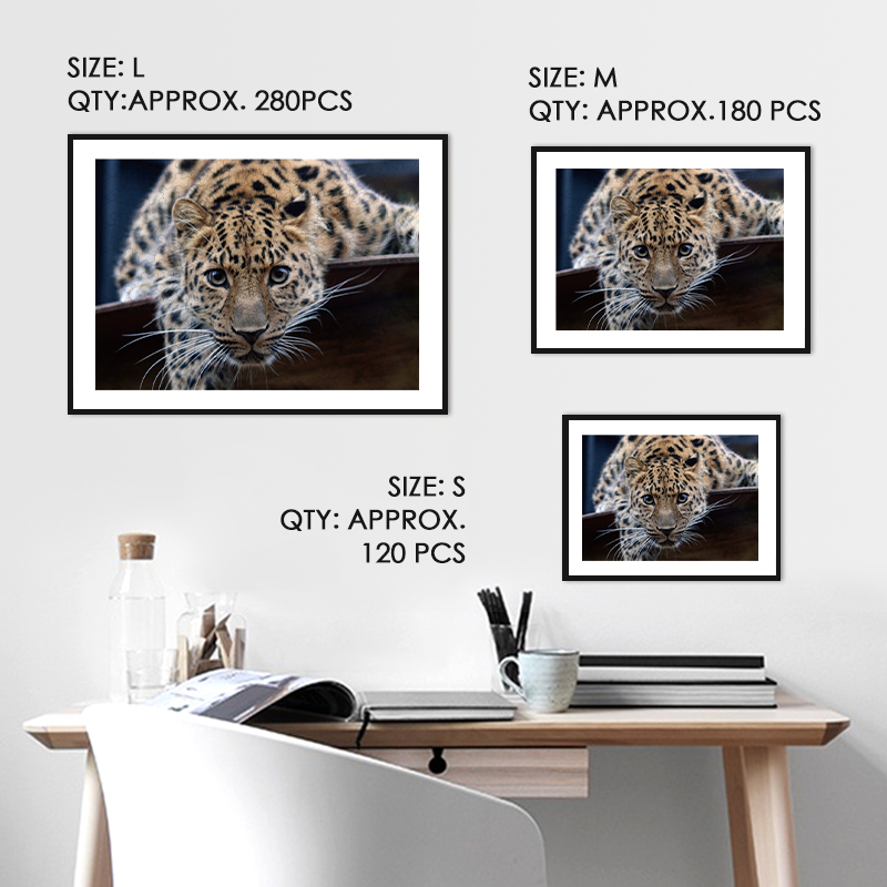 Cute Leopard Face Wooden Jigsaw Puzzle - aimpuzzle