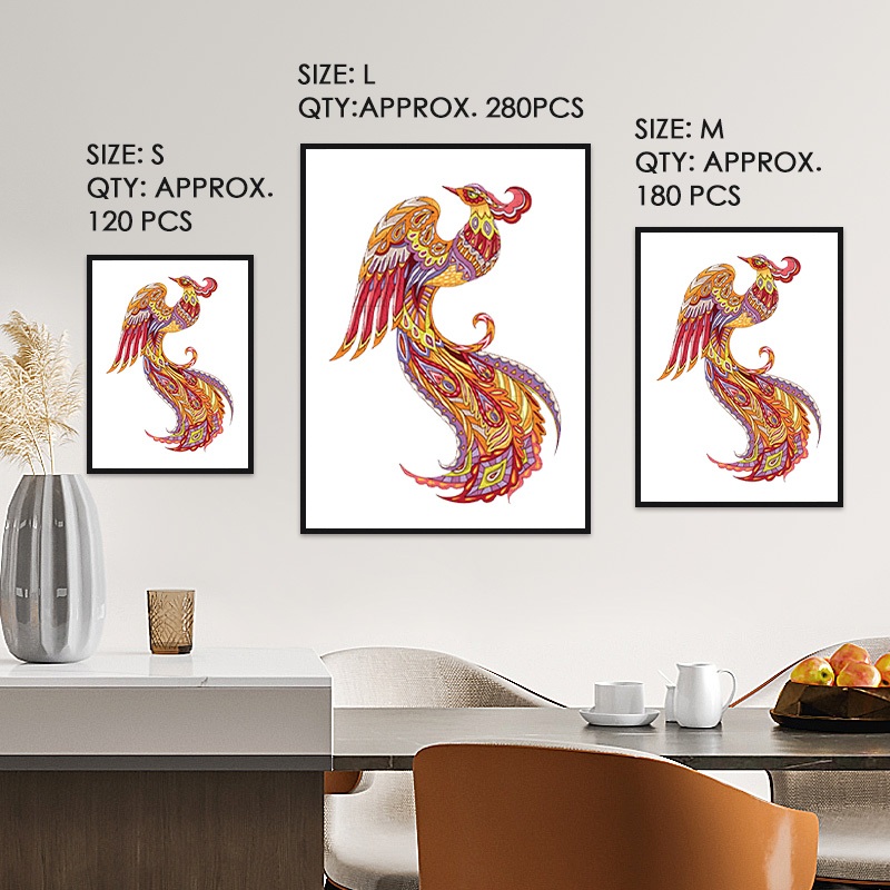 Fire Phoenix Wooden Jigsaw Puzzle - aimpuzzle