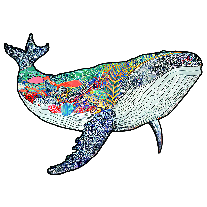 Gigantic Majestic Whale Wooden Jigsaw Puzzle - aimpuzzle