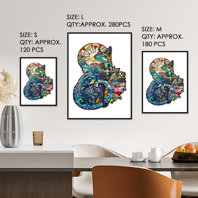 Leopard Cat Wooden Jigsaw Puzzle - aimpuzzle