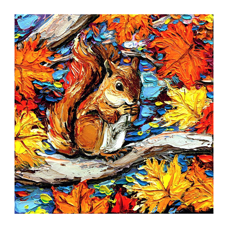 Van Gogh Squirrel Wooden Jigsaw Puzzle - aimpuzzle