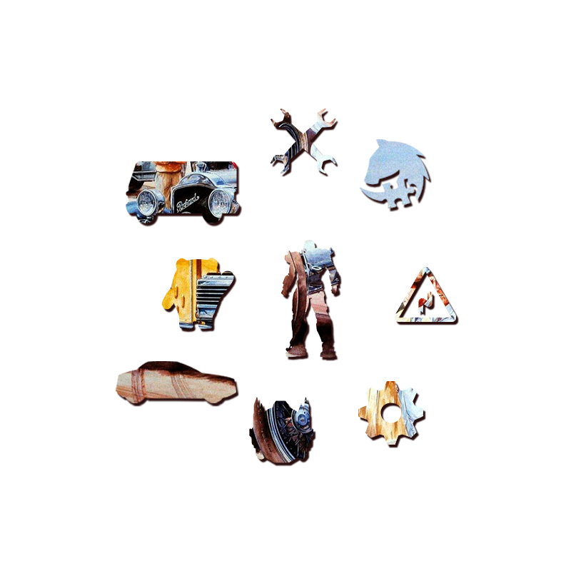 Antique Cars Wooden Jigsaw Puzzle - aimpuzzle