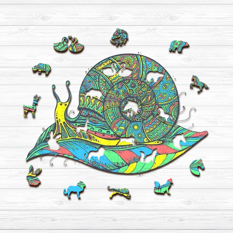 Snail Wooden Jigsaw Puzzle - aimpuzzle