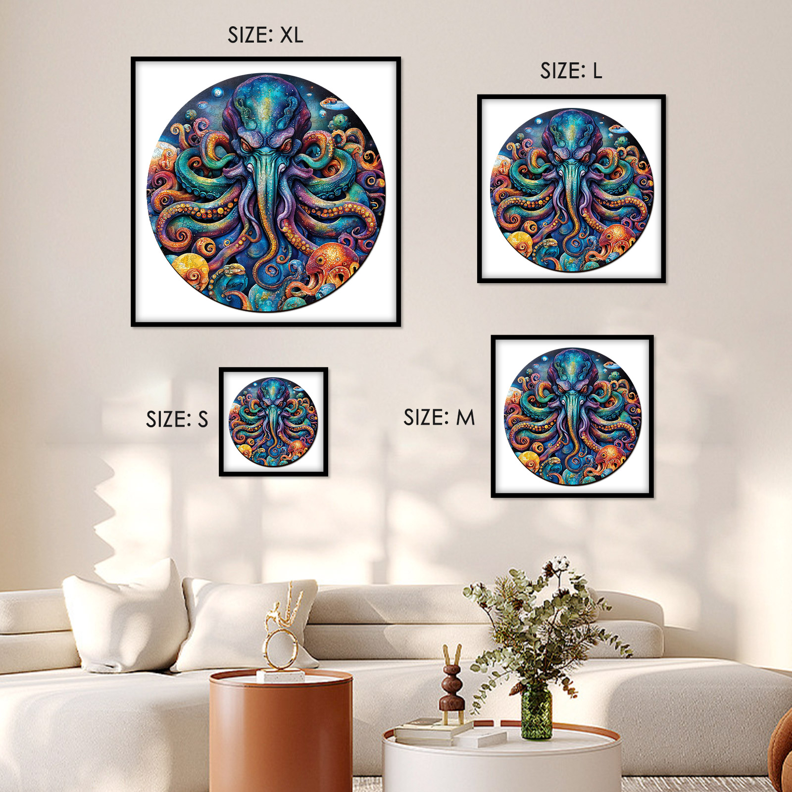 Octopus 3D Vision Wooden Jigsaw Puzzle - aimpuzzle